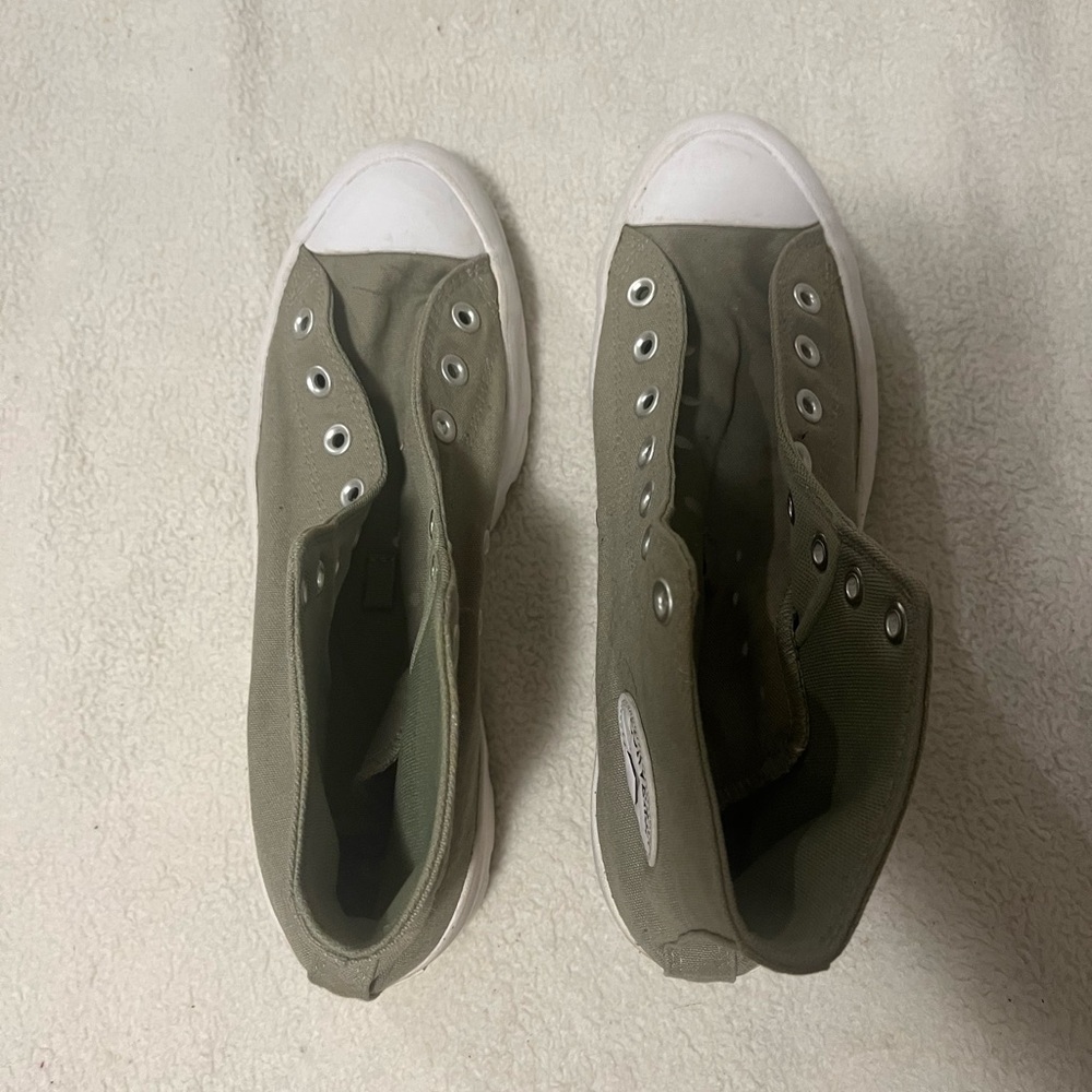 Converse Chuck Taylor All Star Lugged Platform High Top Army Green Size 11